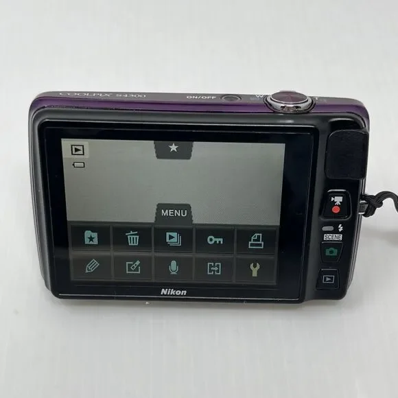 Nikon COOLPIX S4300 Plum Digital Camera Touch Screen‎ + Battery & Charger TESTED - Picture 9 of 15